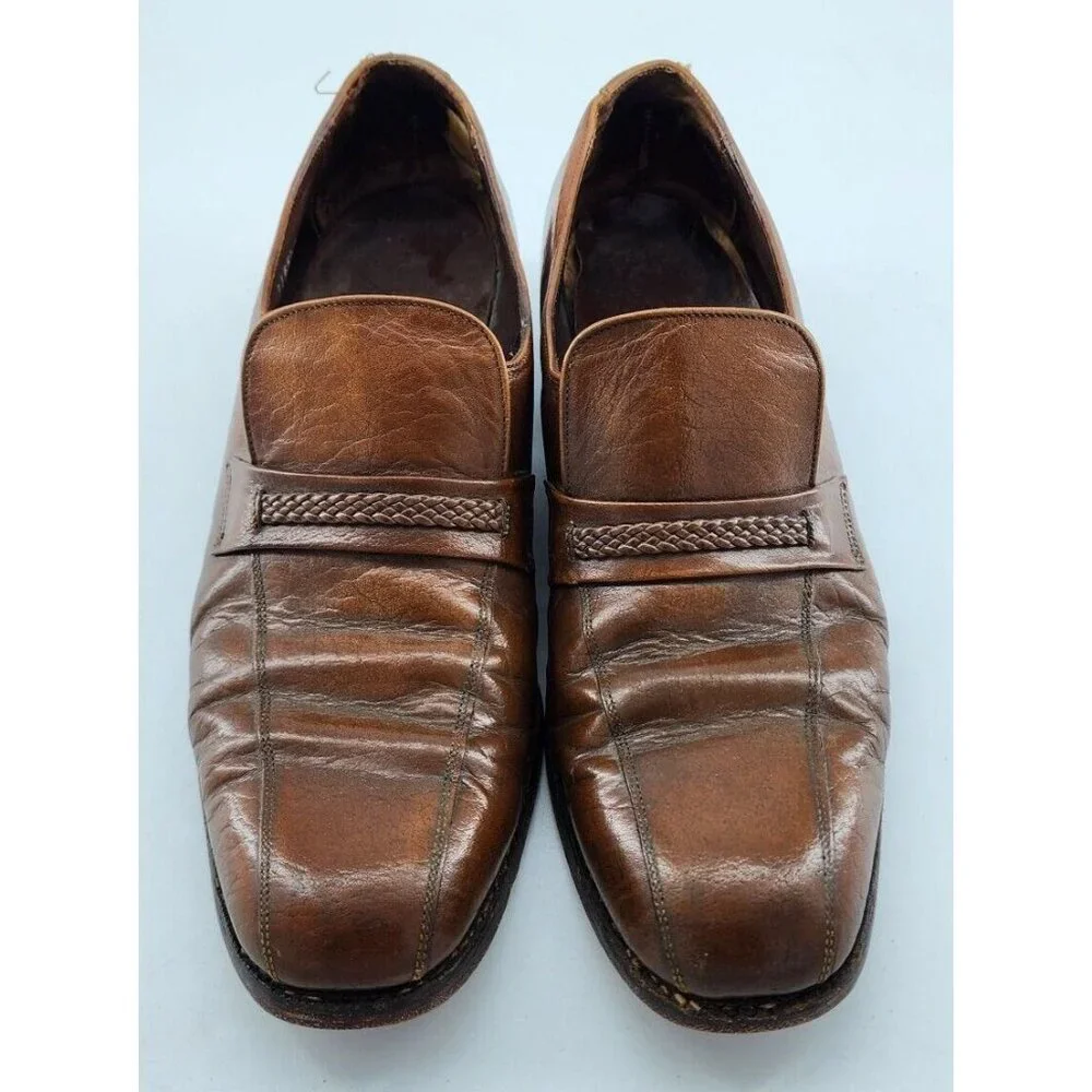 FLORSHEIM Royal Imperial RITZ Cognac Brown‎ Leather Loafer SLIP-ON Shoes Size 11